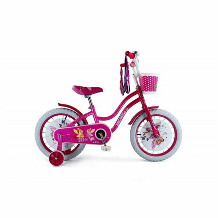 MICARGI ELLIE-G-16-PK-HPK 16 in. Girls Bicycle, Pink & Hot Pink MI332862